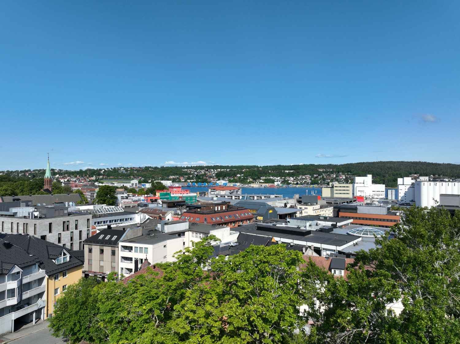 Utsikt i retning Kirkeparken